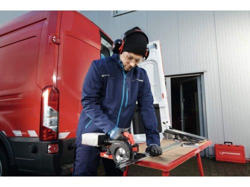 PIPECUT mini,  DURACUT Uni saw blade,  18V/4Ah CAS battery,  incl. Charger EU 5