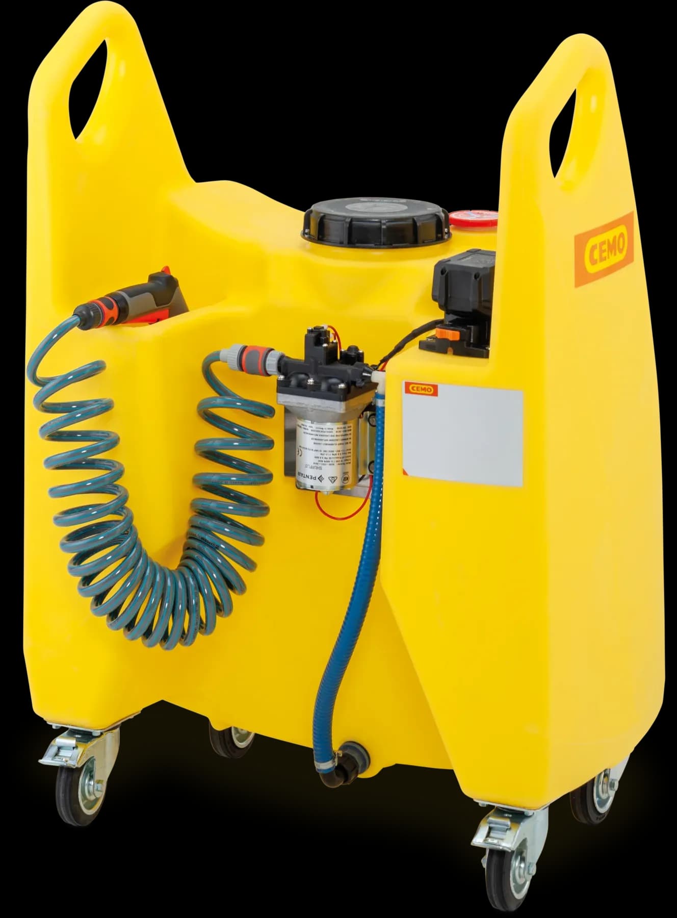Chariot de transfert Aqua avec pompe 12 V et batterie CAS 2