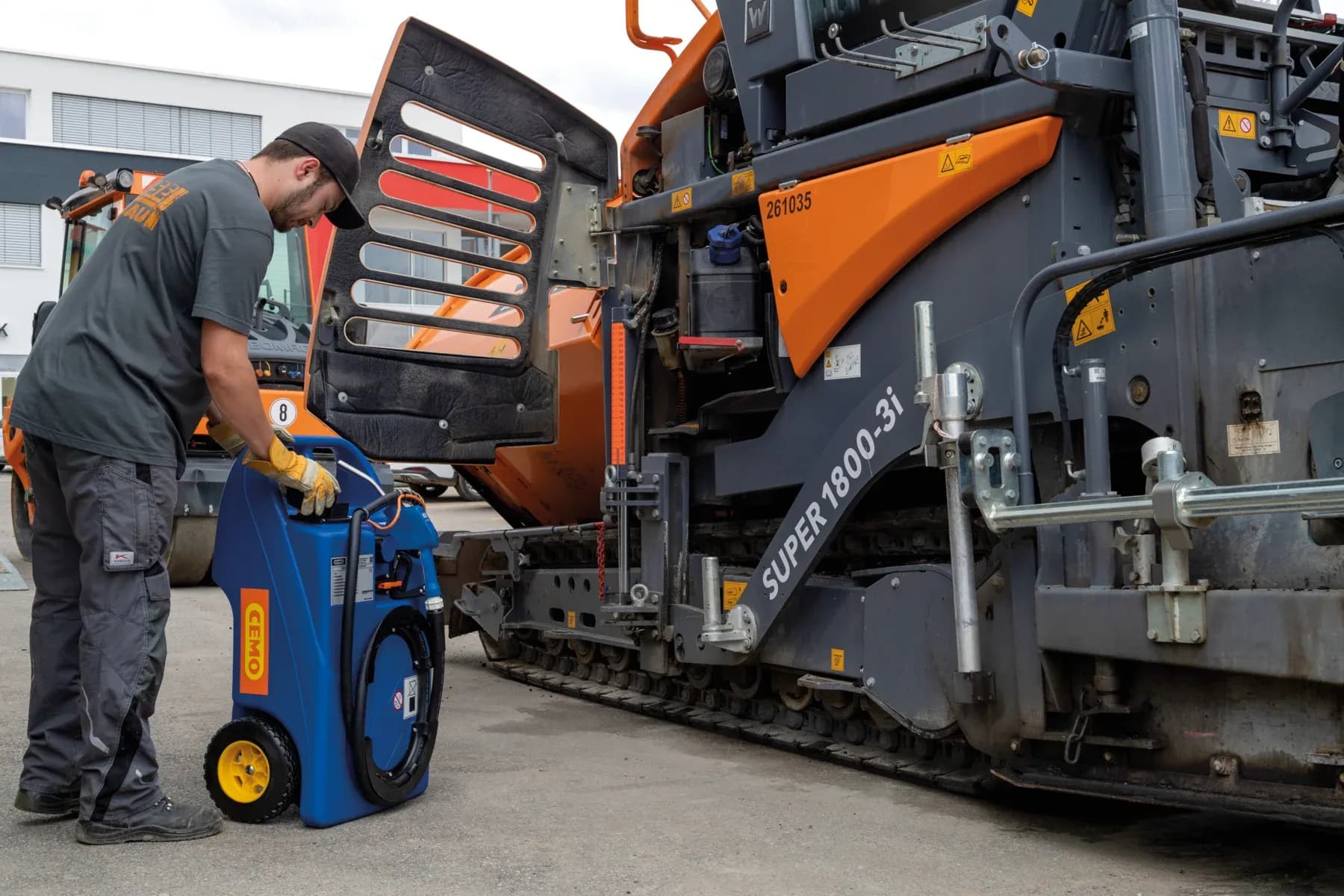 CEMO-trolley voor AdBlue®, 100 l, met karkas CAS, kpl. CENTRI SP 30, 18 V, AZV 5