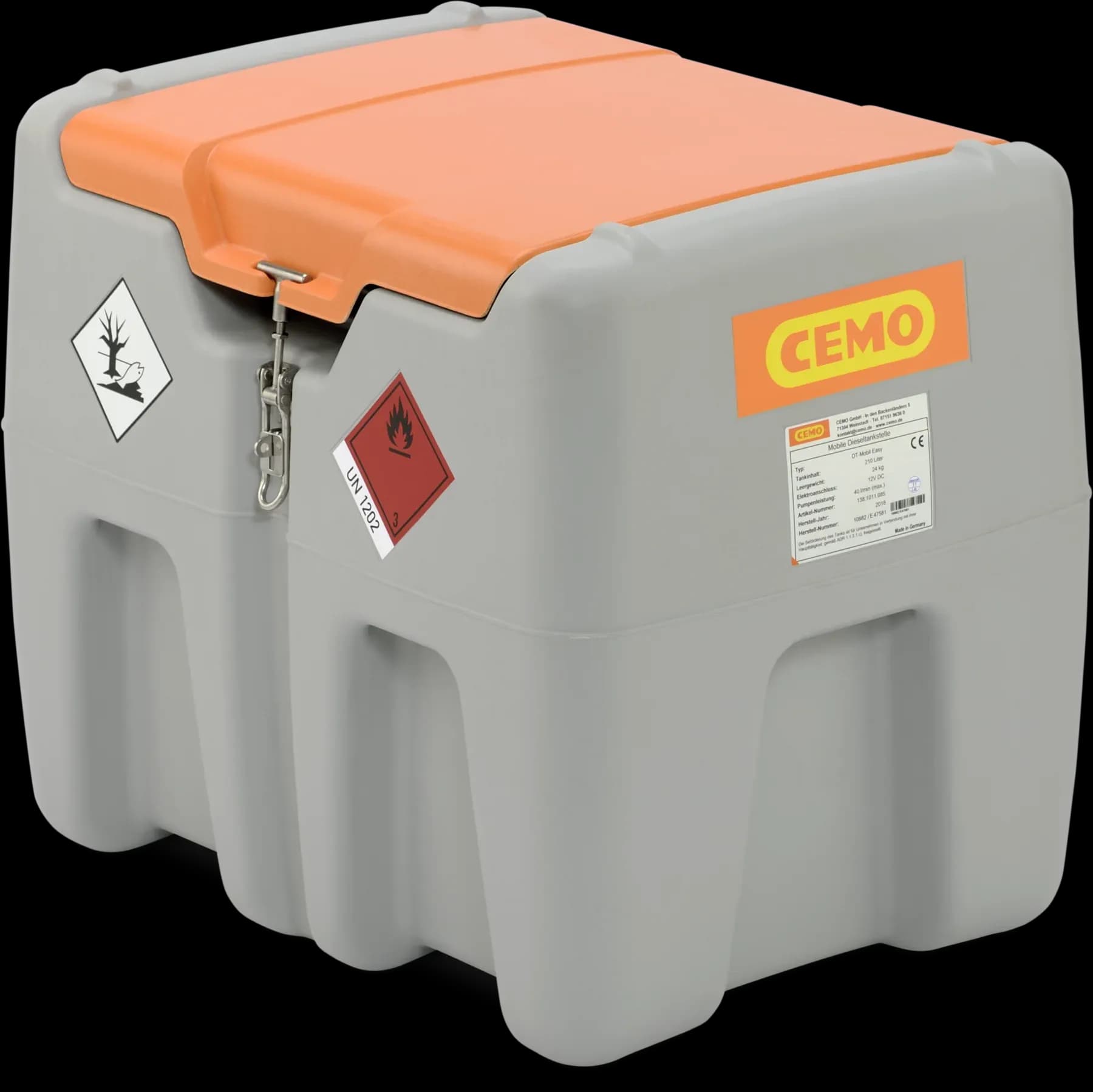 CEMO DT-Mobil Easy 210 l con carcasa CAS 1