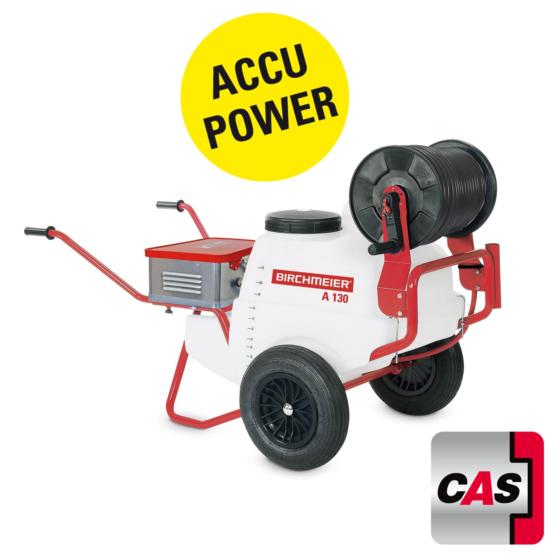 A 130 AC2, pulvérisateur à batterie sur chariot (CAS sans bloc batterie, sans chargeur)