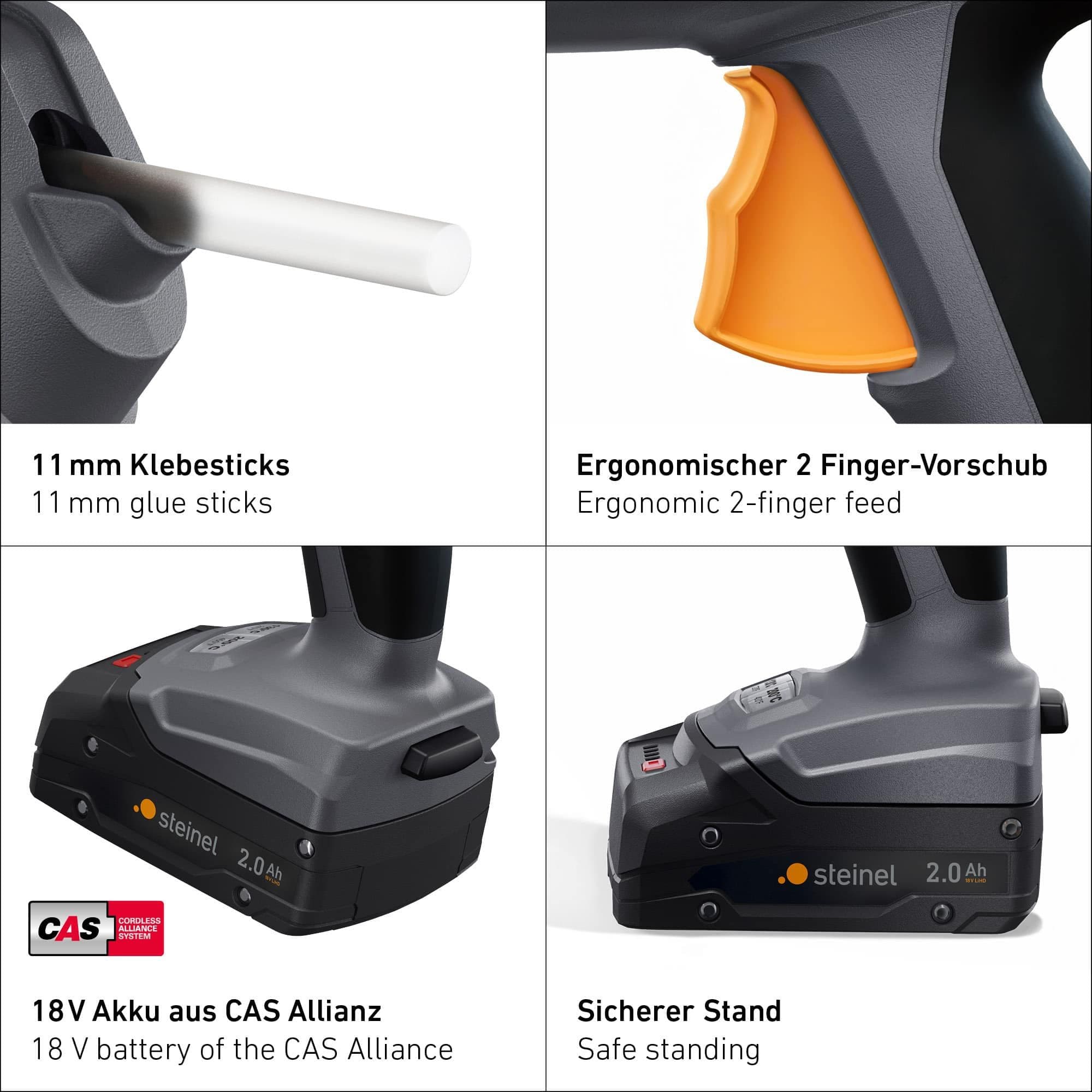 PRO MobileGlue 5011 CAS 2,0 Ah batterie et chargeur inclus 5