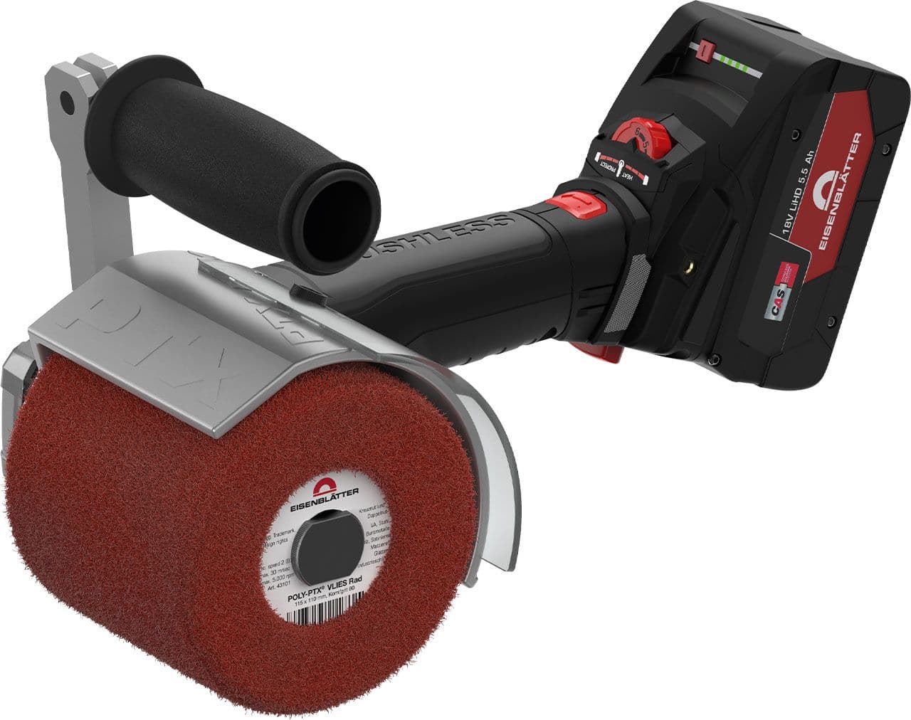 Kit de base POLY-PTX AKKU BRUSHLESS en mallette, comprenant une station de charge et 2 batteries.