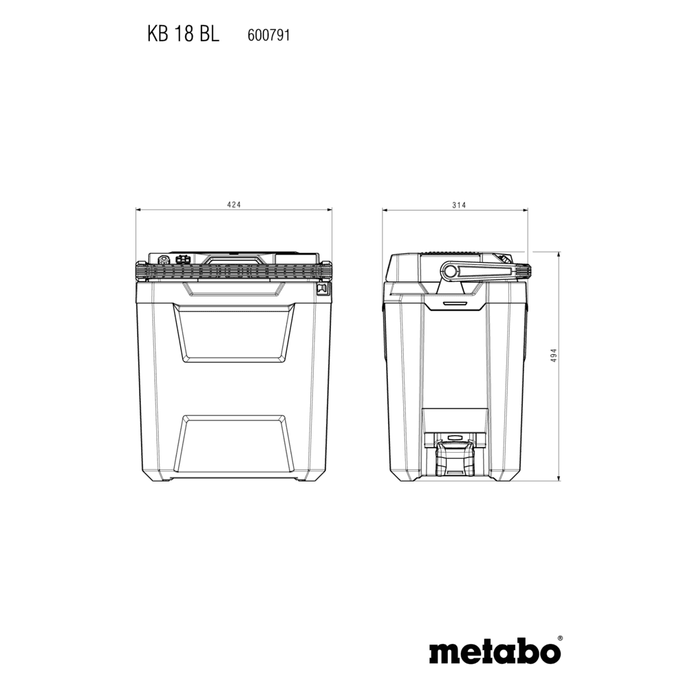 KB 18 BL (600791850) Chłodziarka akumulatorowa 5