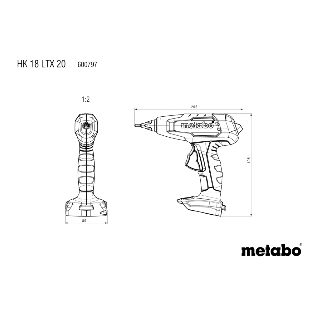 HK 18 LTX 20 (600797840) Pistola para pegar en caliente de batería 10