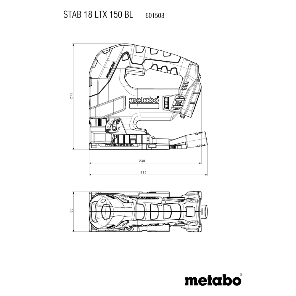 STAB 18 LTX 150 BL (601503840) Scie sauteuse sans fil 4