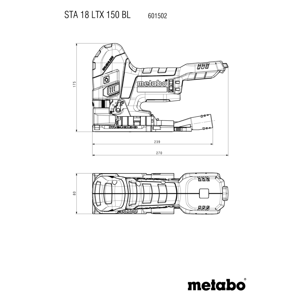 STAB 18 LTX 150 BL (601503840) Scie sauteuse sans fil 5