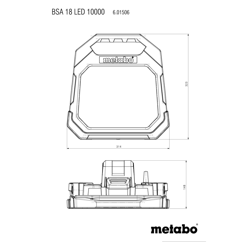 BSA 18 LED 10000 (601506850) Proyector de obra de batería 6