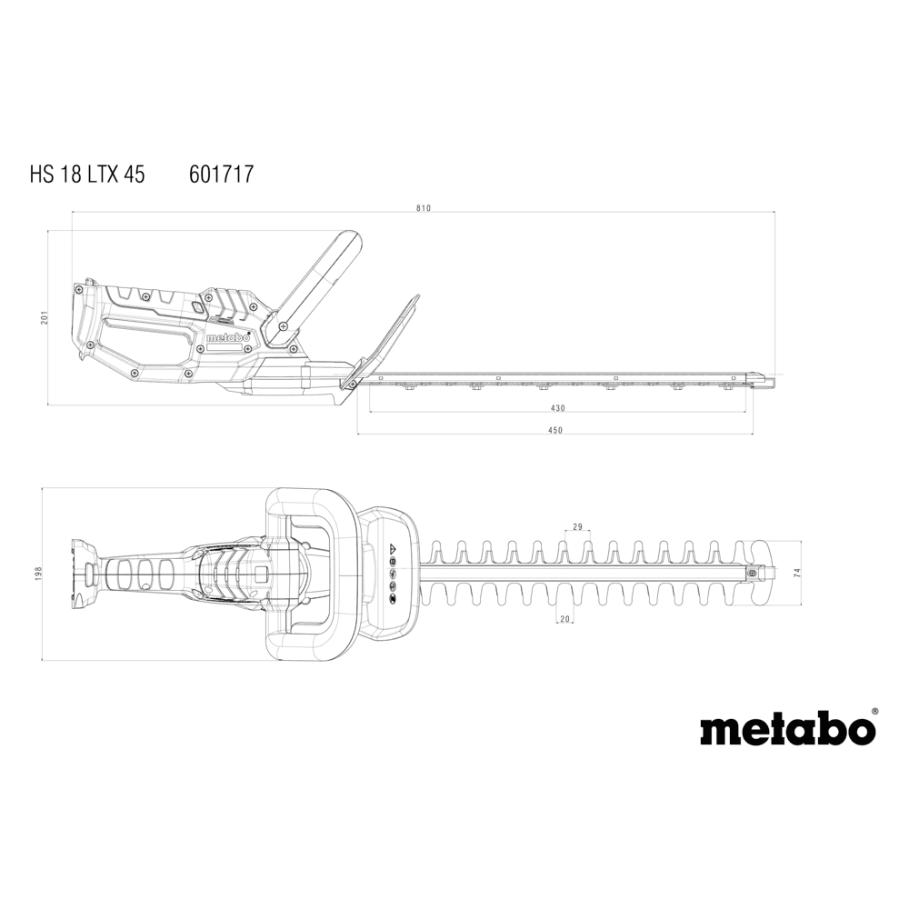 HS 18 LTX 45 (601717850) Cordless hedge trimmer 16