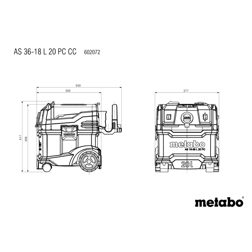 AS 36-18 L 20 PC-CC (602072850) Odkurzacz akumulatorowy 8