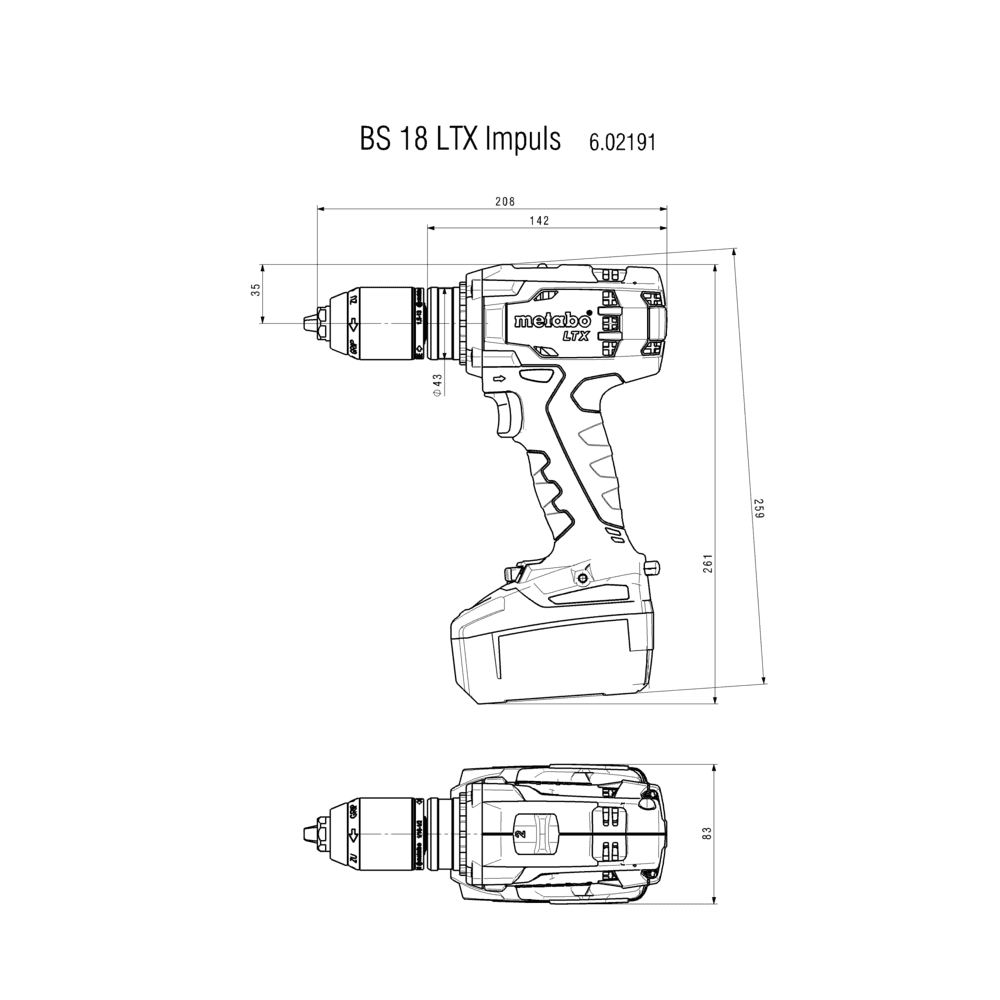 BS 18 LTX Impuls (602191840) Trapano-avvitatore a batteria 2