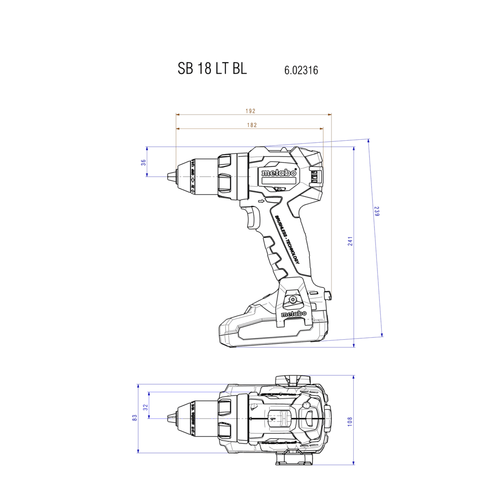 SB 18 LT BL (602316840) Accu-klopboormachine 2