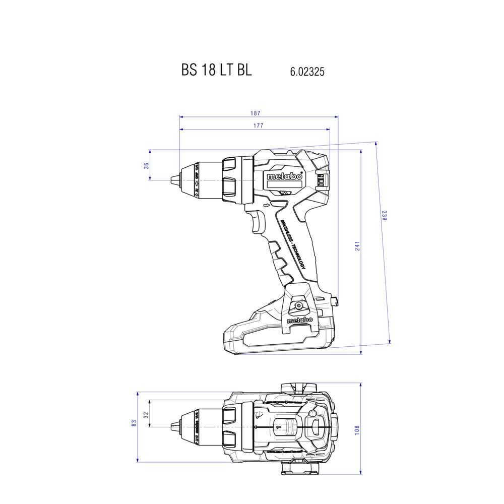 BS 18 LT BL (602325840) accu-boorschroefmachine 2