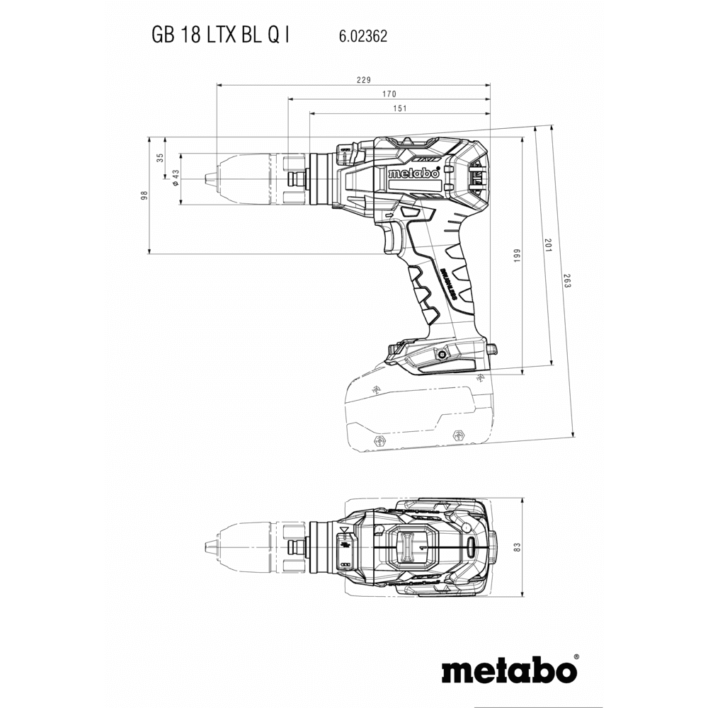 GB 18 LTX BL Q I (602362840) Taraudeuse sans fil 13