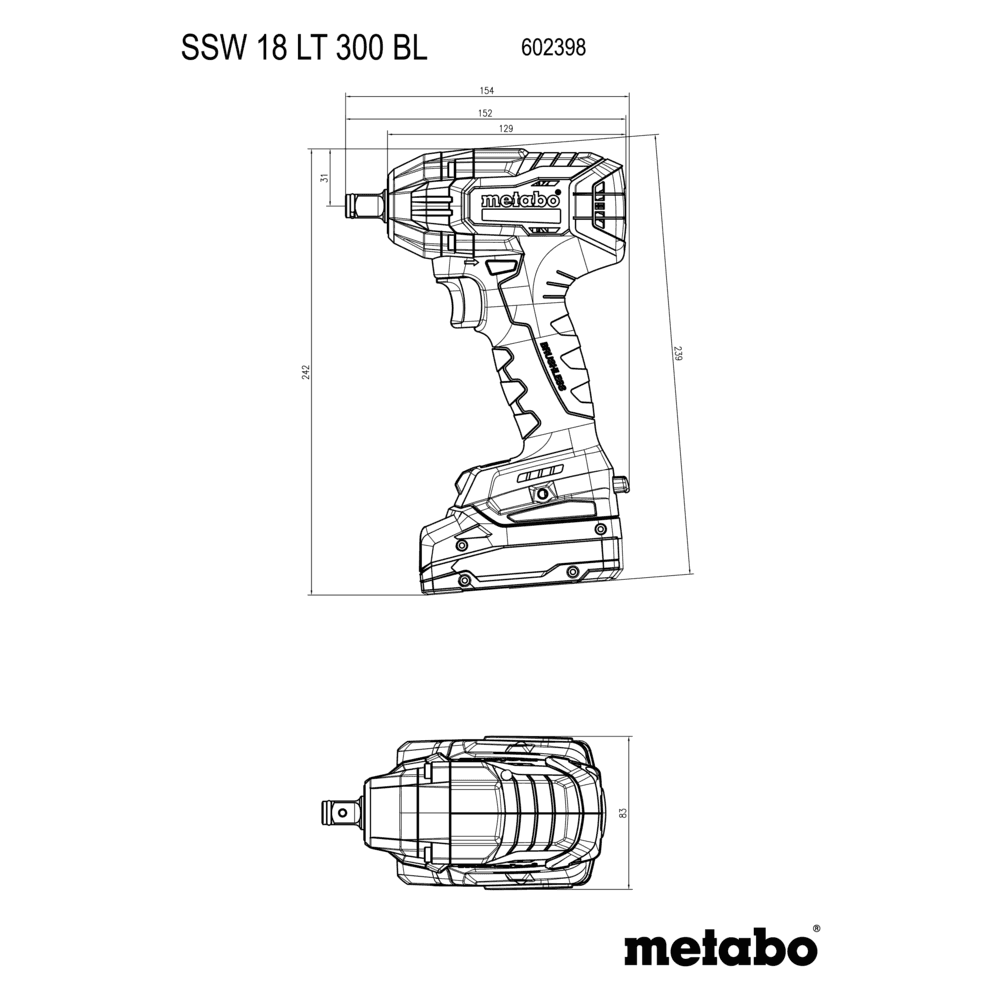 SSW 18 LT 300 BL (602398840) Cordless impact wrench 7
