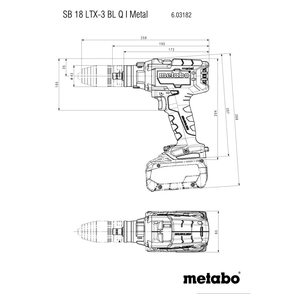 SB 18 LTX-3 BL Q I Metal (603182840) Perceuse à percussion sans fil 5