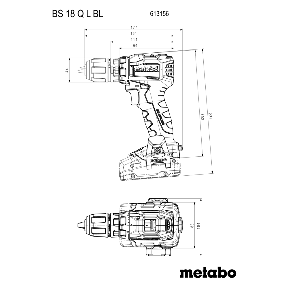 BS 18 L BL Q (613156840) Trapano-avvitatore a batteria 14