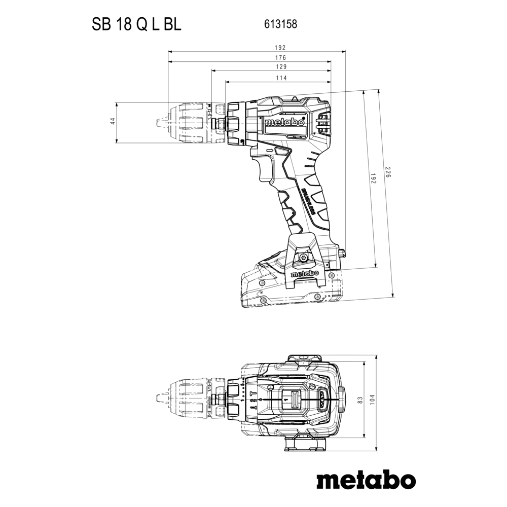 SB 18 L BL Q (613158500) Perceuse à percussion sans fil 8