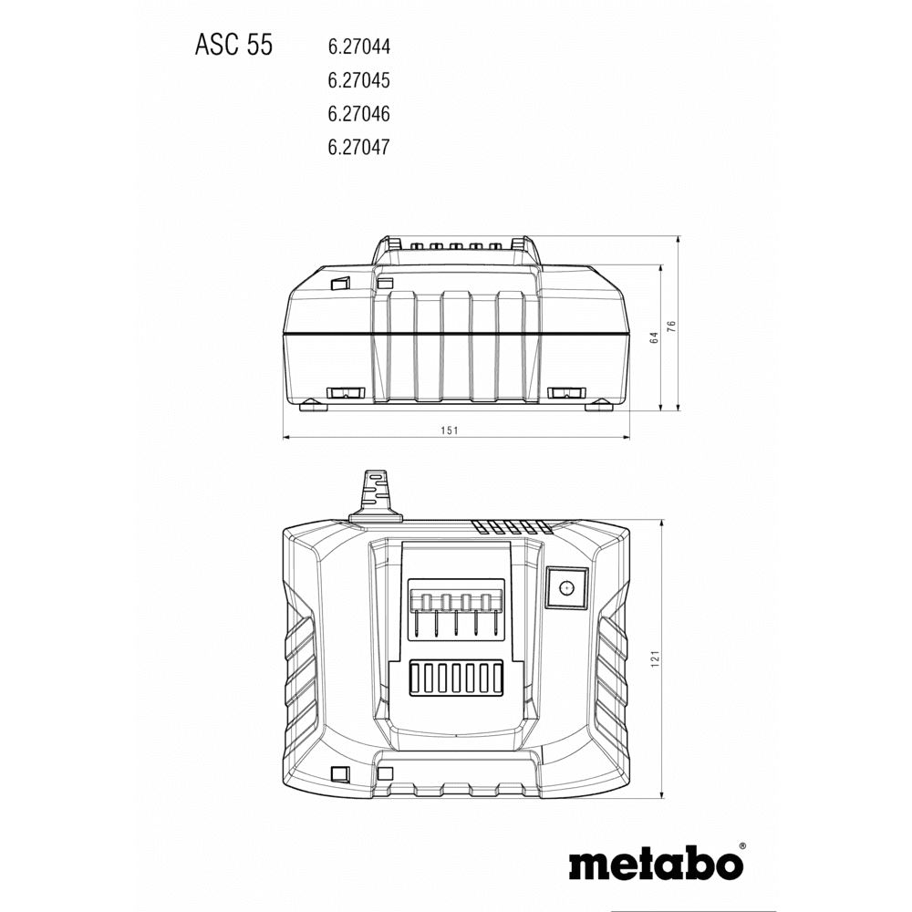 "AIR COOLED" Charger ASC 55, 12-36 V, EU (627044000) 2
